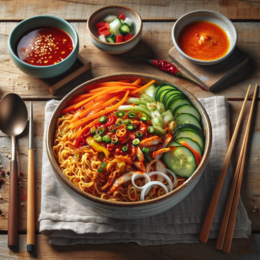 초간단 비빔면, 5분 만에 즐기는 비법 관련 이미지