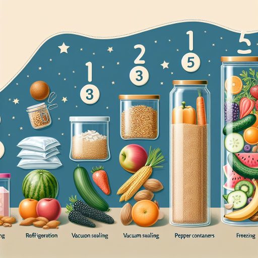 식재료 낭비 줄이는 보관법 TOP 5 관련 이미지