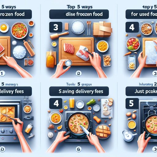 배달비 절약! 냉동식품 활용법 TOP 5 관련 이미지