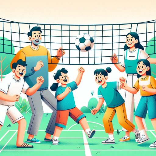 가족과 함께하면 더 즐거운 족구의 매력과 주의점 관련 이미지