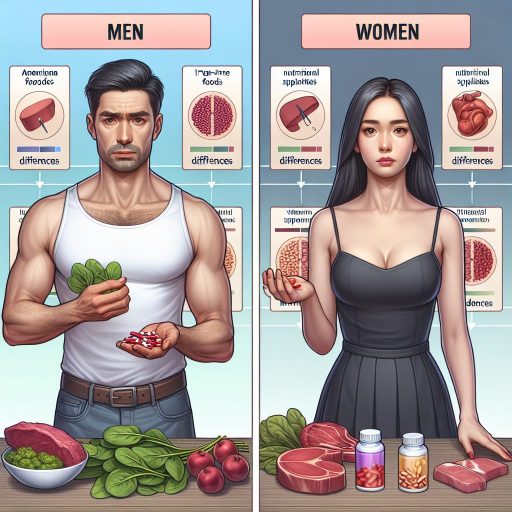 남성과 여성의 빈혈, 원인과 예방법 차이점 관련 이미지