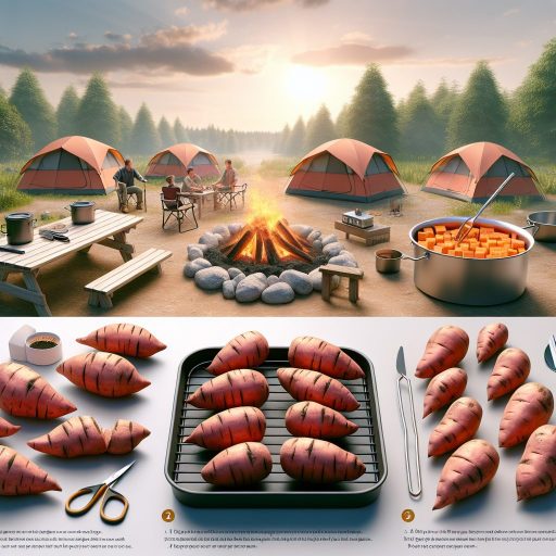 캠핑장에서 고구마 굽기, 쉽게 실패하지 않는 요령 관련 이미지