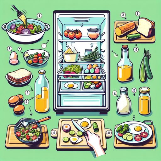 냉장고 속 남은 재료로 만드는 건강식단 방법 관련 이미지