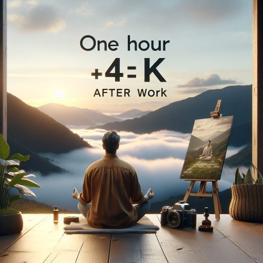 퇴근 후 1시간 활용법, 삶의 여유 얻기 관련 이미지
