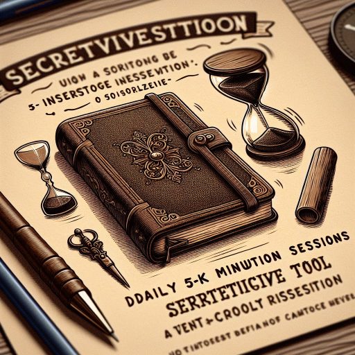 하루 5분, 자기성찰을 위한 비밀 도구 관련 이미지