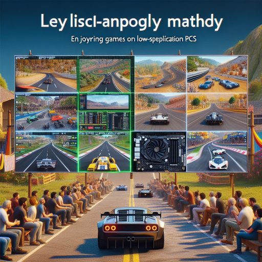 저사양 PC에서 즐기는 레이싱 게임 비교방법 관련 이미지