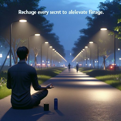 "저녁마다 재충전, 피로 해소 비법 전격 공개" | 전력 효율, 전기요금 절감 팁