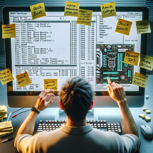 바이오스 설정 중 잊기 쉬운 시간 절약 팁, 무엇이 있을까? 관련 이미지