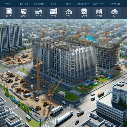 새 건설 시뮬레이션의 한글화 매력을 보여주는 이미지