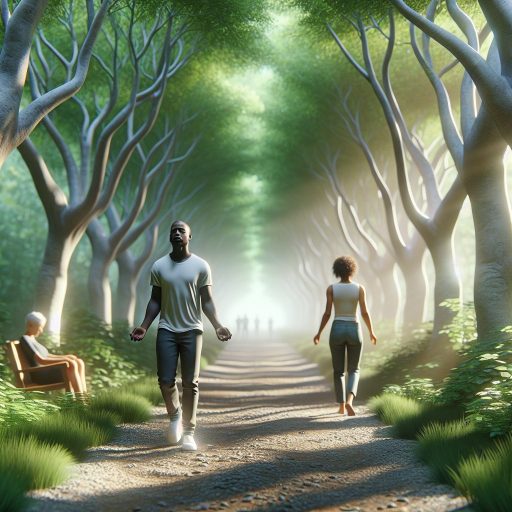 산책만으로도 스트레스 해소, 정말 효과 있을까? 관련 이미지