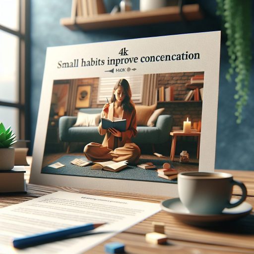 집중력을 올려주는 작은 습관, 효과를 봤다니 관련 이미지