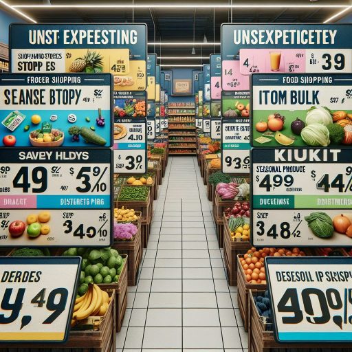 식비 절약을 위한 예상치 못한 마트 쇼핑 전략 관련 이미지