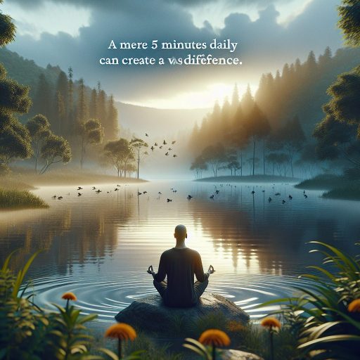 매일 5분, 생각보다 큰 차이를 만드는 명상의 비밀 관련 이미지