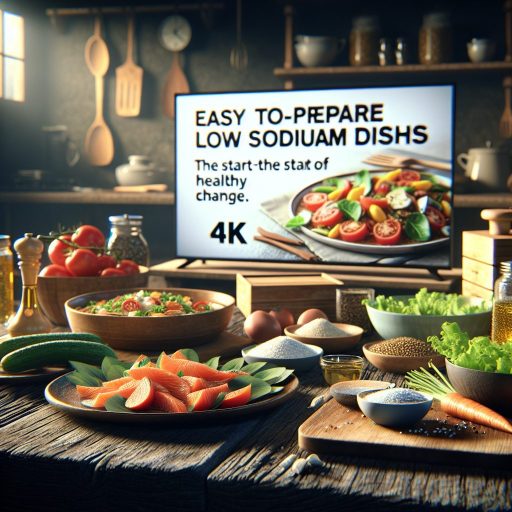저염 요리 이미지, 건강한 변화의 시작을 위한 다양한 재료들
