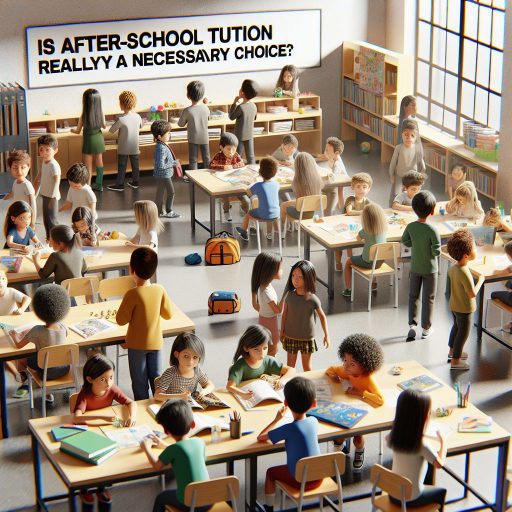 아이들 방과 후 수업, 정말 필요한 선택일까? 관련 이미지