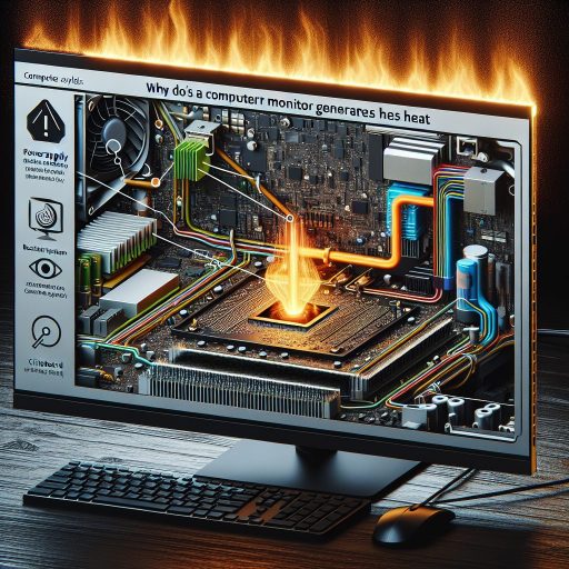 모니터가 뜨거워지는 이유, 알고 계셨나요? 관련 이미지