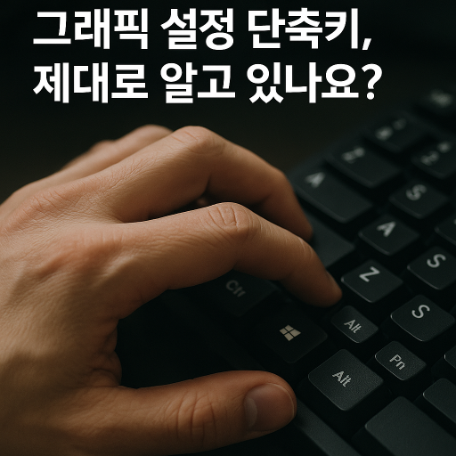 "생각보다 유용한 그래픽 설정 단축키, 제대로 알고 있나요?" 생각보다 유용한 그래픽 설정 단축키, 제대로 알고 있나요?