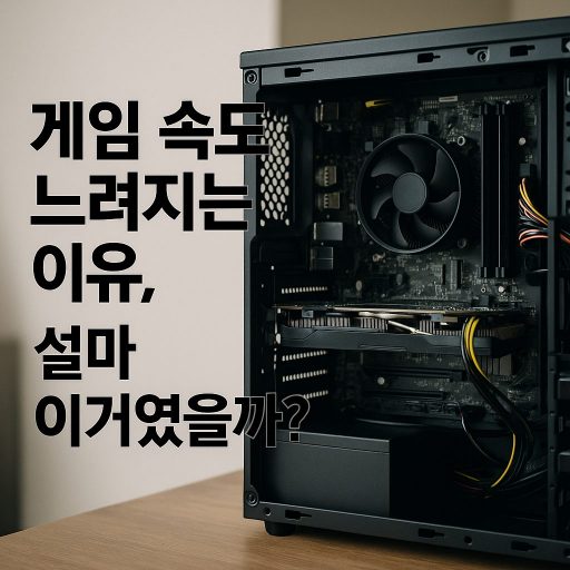 "게임 속도 느려지는 이유, 설마 이거였을까?" 게임 속도 느려지는 이유, 설마 이거였을까?