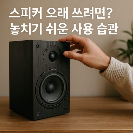 스피커 오래 쓰려면? 놓치기 쉬운 사용 습관 | 전력 효율, 전기요금 절감 팁