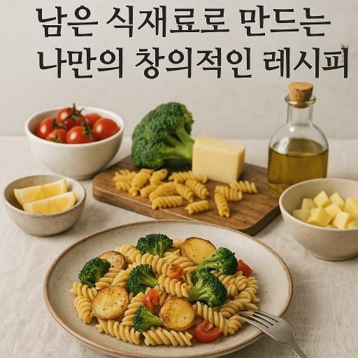 "남은 식재료로 만드는 나만의 창의적인 레시피" 남은 식재료로 만드는 나만의 창의적인 레시피