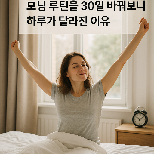 모닝 루틴을 30일 바꿔보니 하루가 달라진 이유 관련 이미지