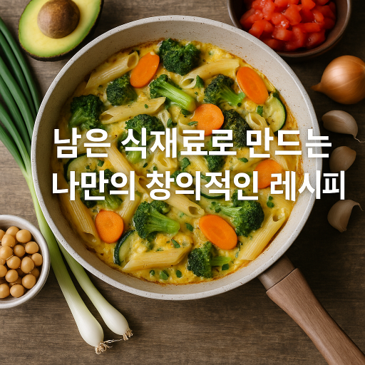"남은 식재료로 만드는 나만의 창의적인 레시피" | 전력 효율, 전기요금 절감 팁